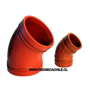 Codo Ranurado 45°